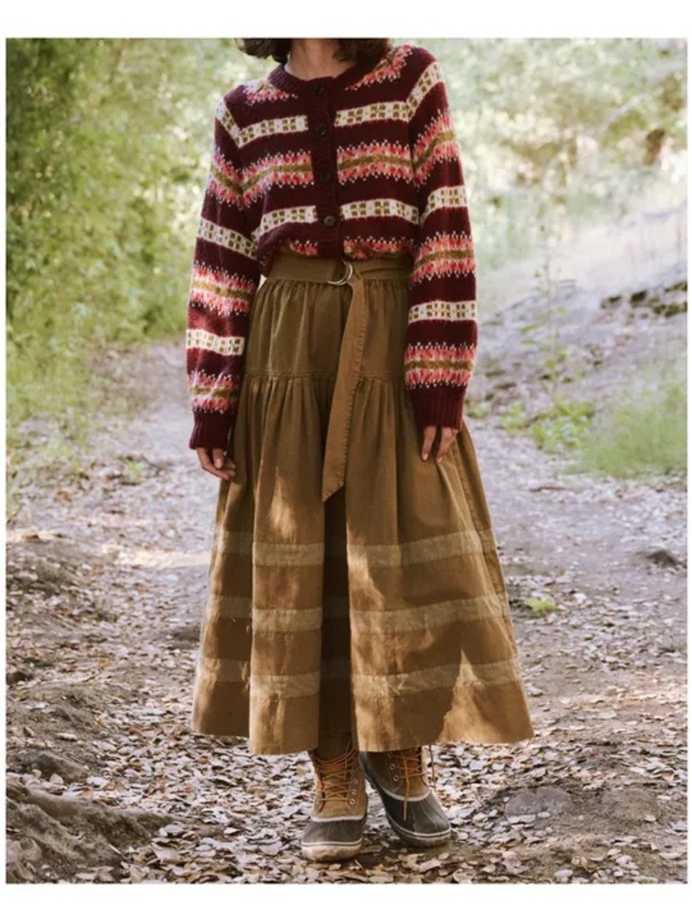 THE GREAT 
The Grazing Skirt | Camel